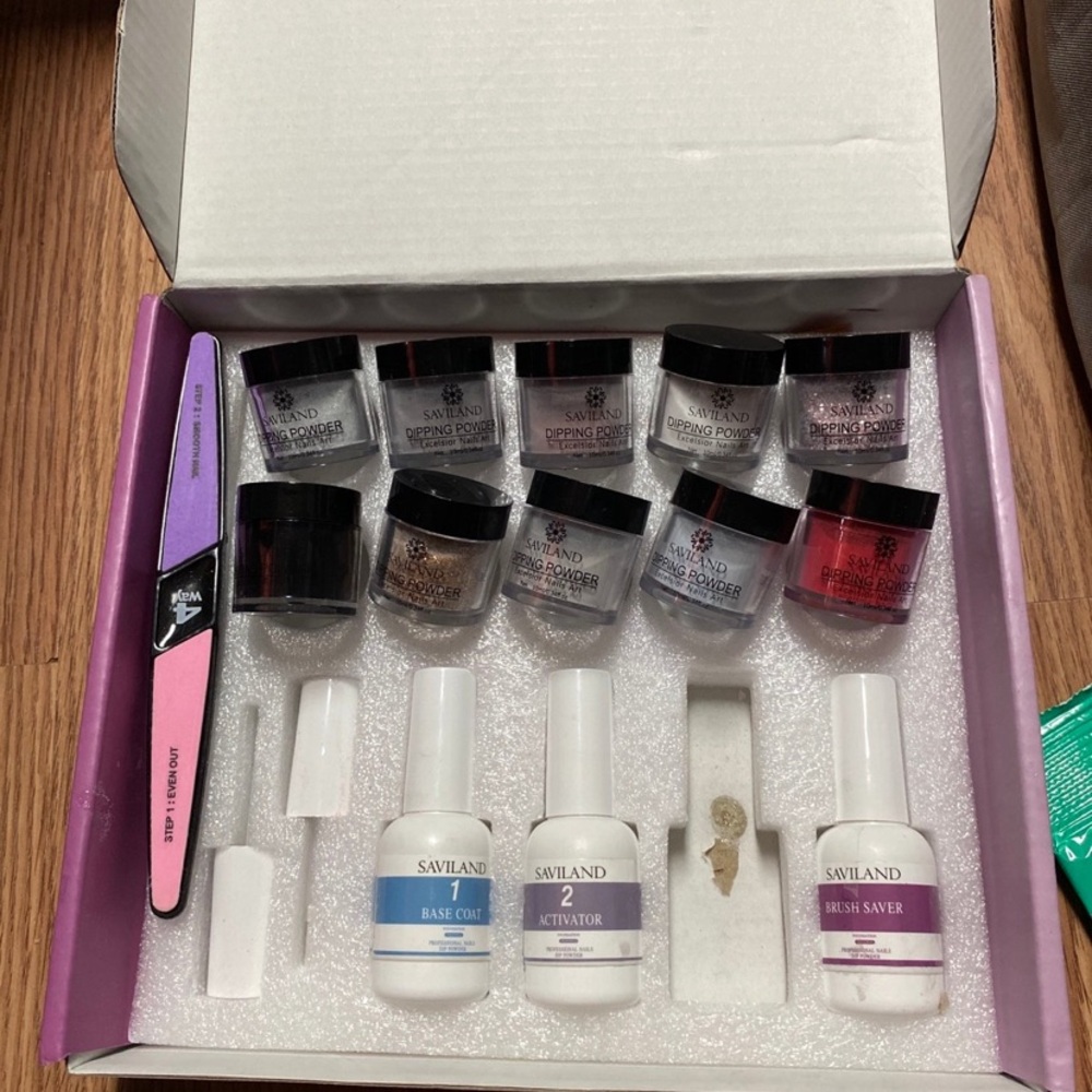 Nail Dipping Powder Kit with Base and Activator
